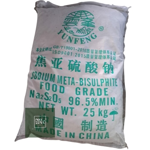 

SODIUM METABISULPHITE FOOD GRADE 25KG