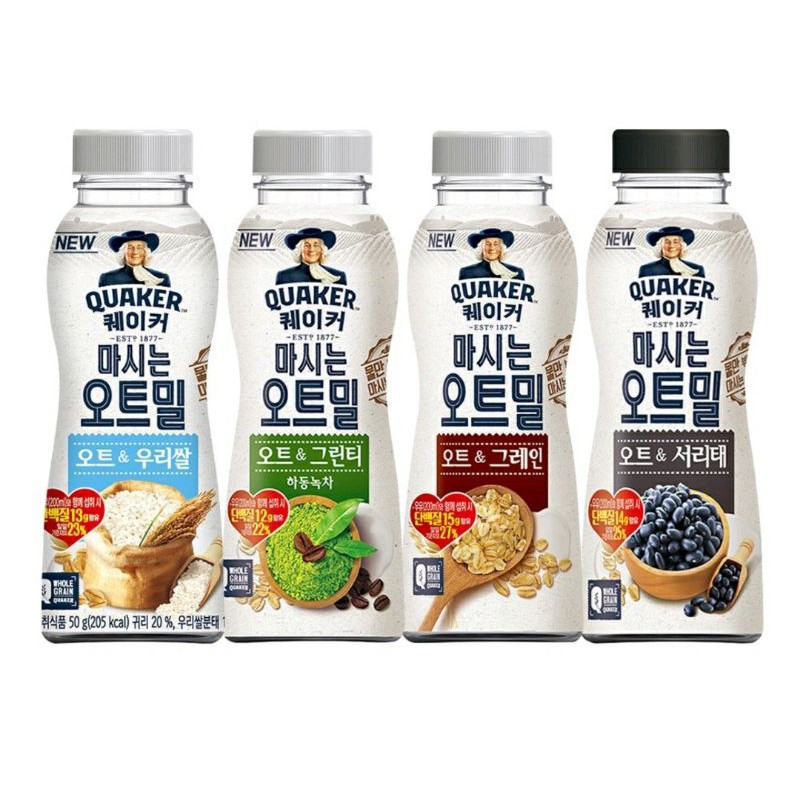 

(PO KOREA) QUACKER OATMEAL DRINKING (ORIGINAL/GRAIN/GREENTEA/BLACKBEAN)