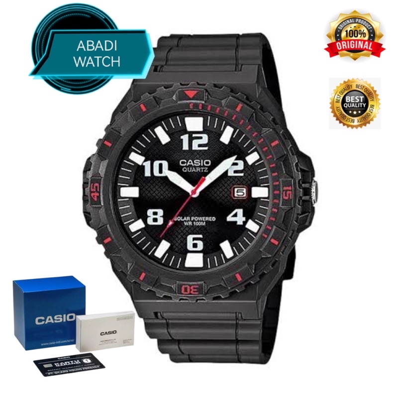 Jam Tangan Pria Casio Original Standard Type MRW-S300H-8B Fitur Solar Powered