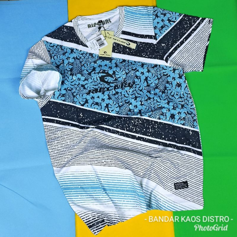 GROSIR Kaos Distro Rip Curl 1114 / Kaos Surfing Rip Curl / Kaos Surfing Fullprint Premium Murah