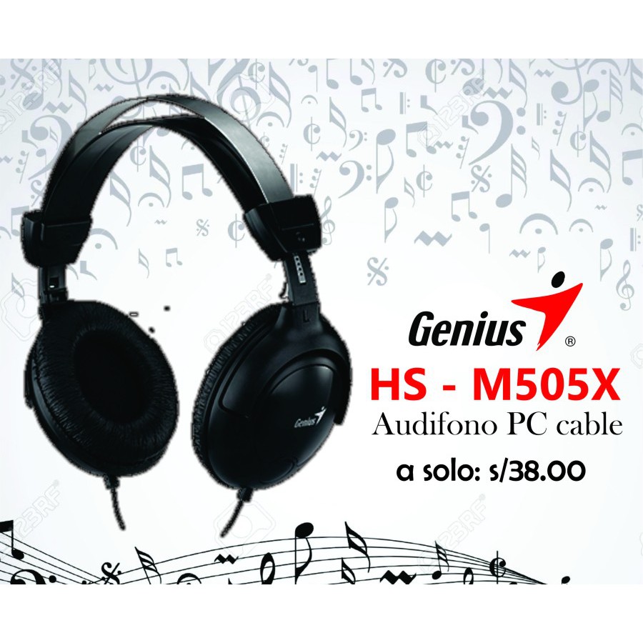 Genius HS-M505X Headset Stereo Sound With POWERFULL BASS