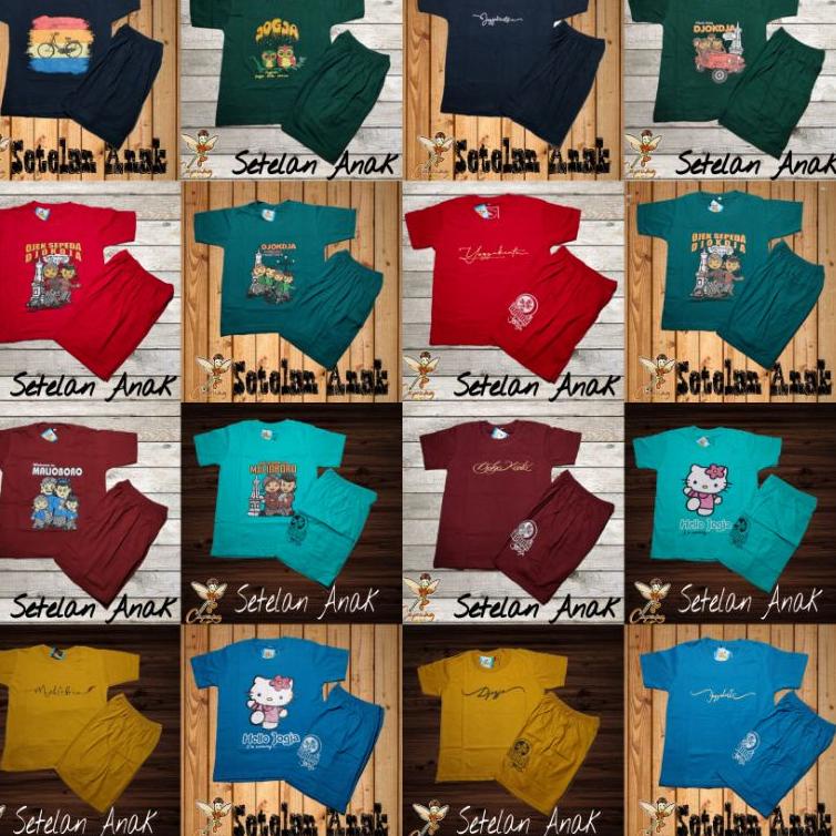 [SNJ.15Jn22ᴺ] KAOS SETELAN ANAK KHAS JOGJA ASLI CAPUNG T-SHIRT KAOS JOGJA ANAK ANAK PALING LARIS DI 
