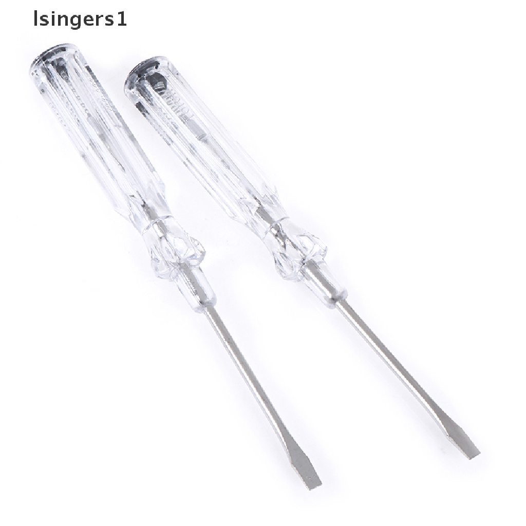 (lsingers1) 2pcs / Set Obeng Tes Pen Uji / Uji / Deteksi Power Listrik