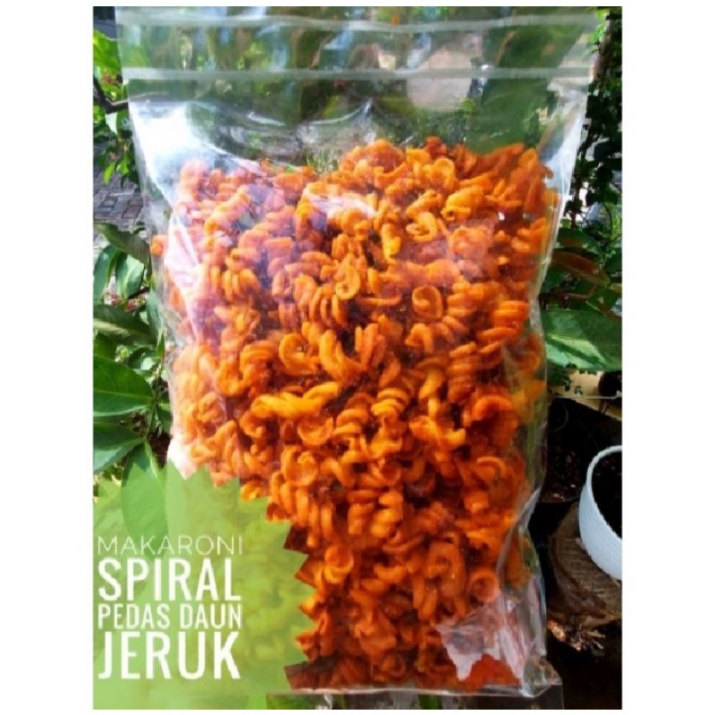 

Makaroni Spiral Pedas Daun Jeruk - Snack Jajan Kiloan