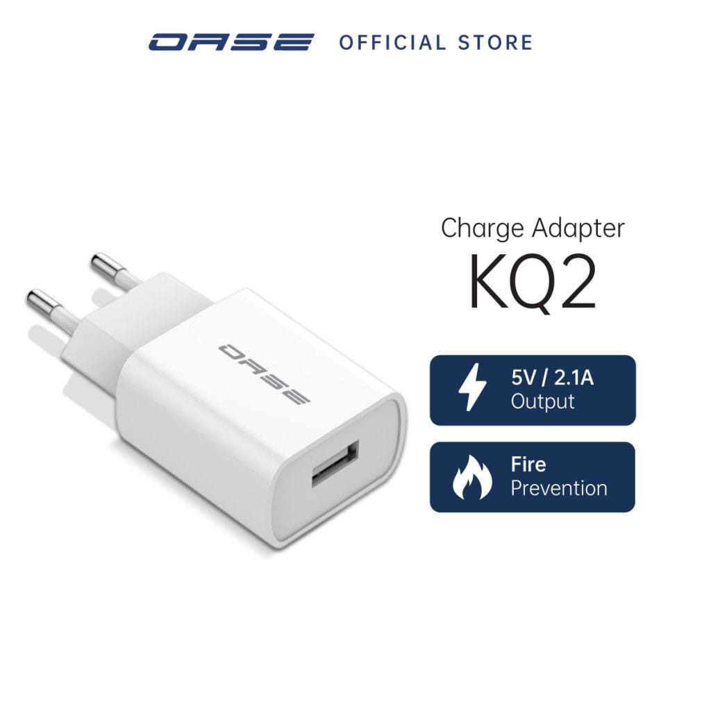 Batok Kepala Charger OASE Power Adapter KQ2 Support Fire Prevention - Original