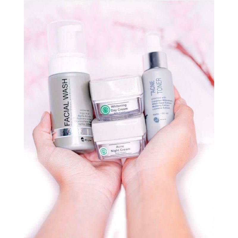 (READY SIAP KIRIM)PAKET ACNE SERIES MS GLOW ORIGINA//ACNE SERIES LENGKAP
