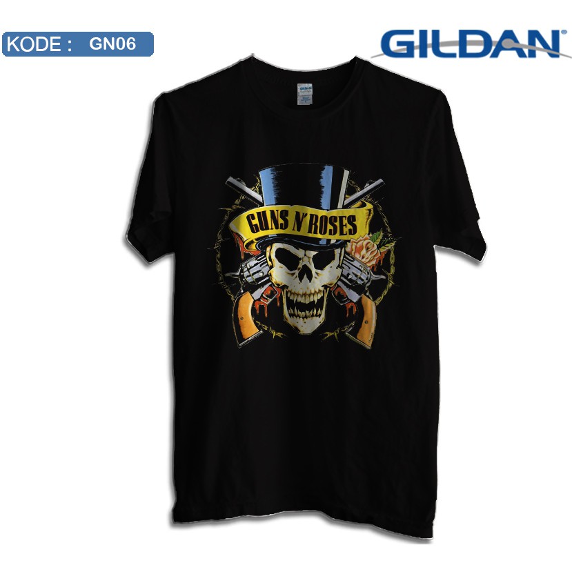 Kaos guns n roses band original gildan softstyle gn06