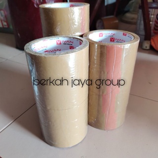 

lakban packing warna coklat murah 100 yard