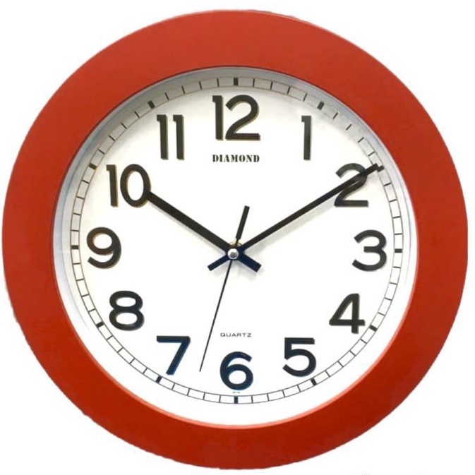 Jam dinding diamond 223 mesin Quartz sweep