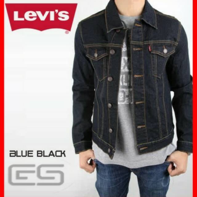 LJAKET JEANS PRIA HITAM KUALITAS PREMIUM