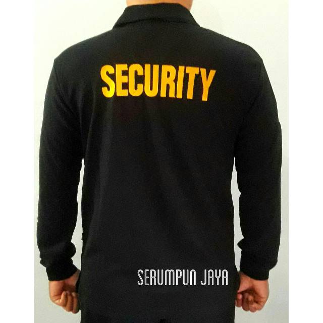 KAOS SECURITY TURN BACK CRIME LENGAN PANJANG - KAOS TBC SECURITY - KAOS TBC SECURITY LOGO KUNING