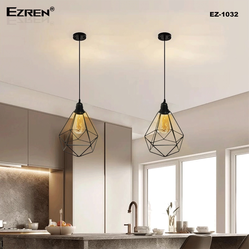 Ezren EZ-1032 Lampu Gantung Minimalis Modern Diamond Dekorasi Cafe