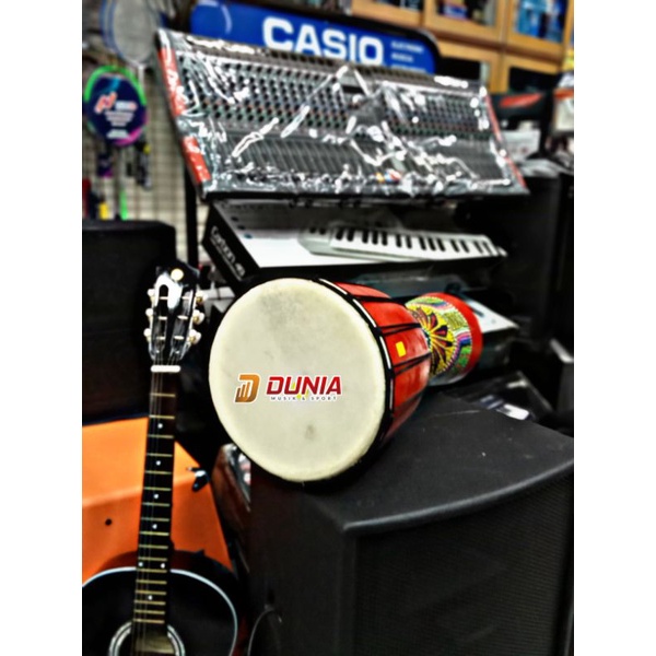 Gendang Jimbe / Tam Tam / Alat Musik Tradisional Motif Painting