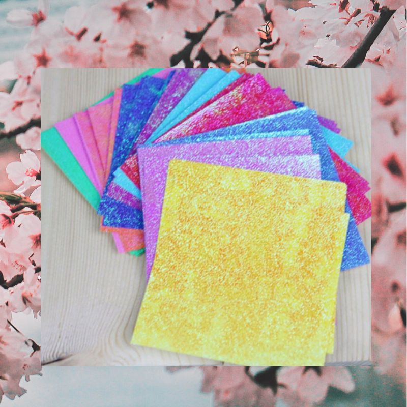 

kertas origami Glitter