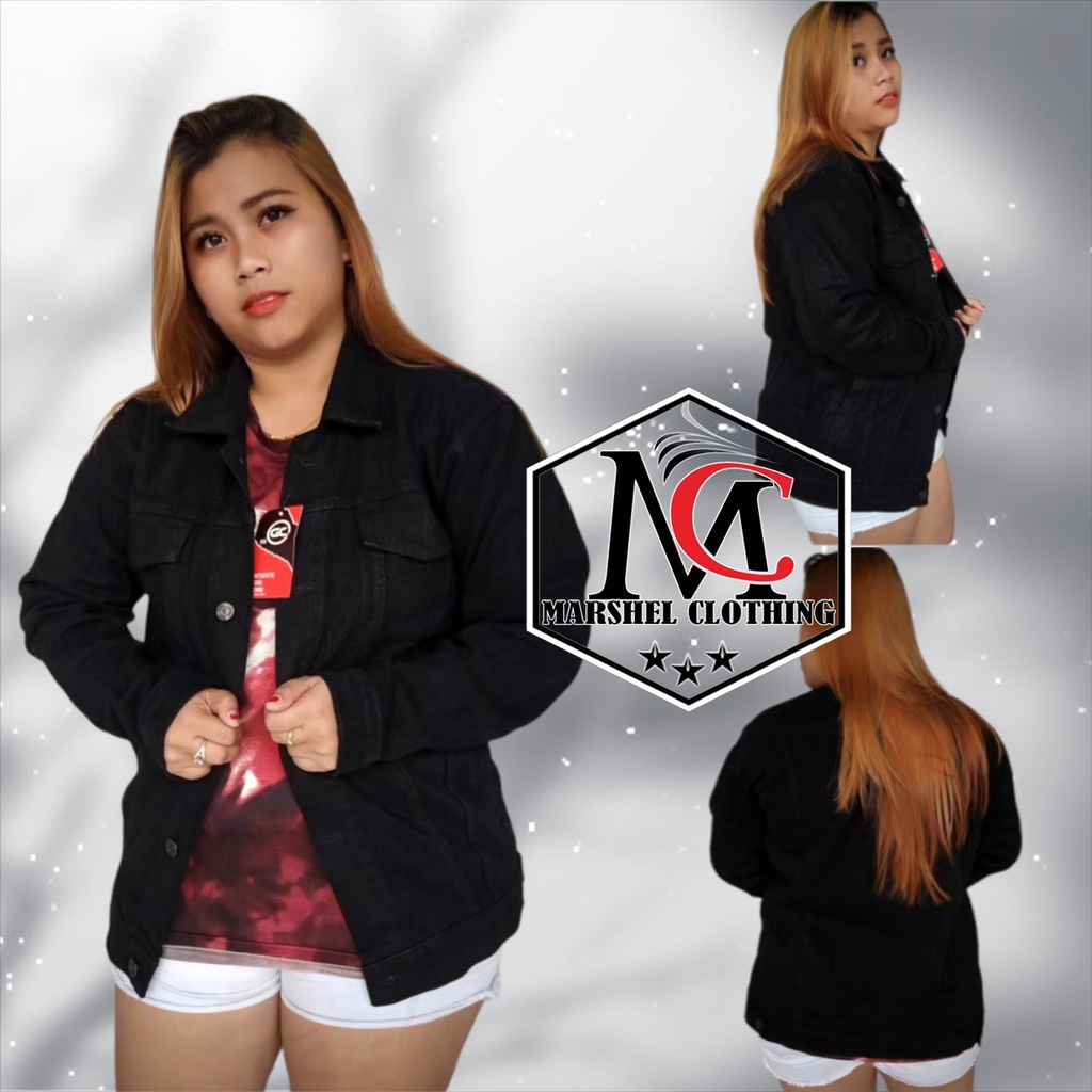 RCL - Jaket Jeans Denim Premium Wanita All Size - Jumbo Oversize - Bioblits - Jaket Jeans Jumbo - Jaket Jeans Big Size M.L.XL.XXL