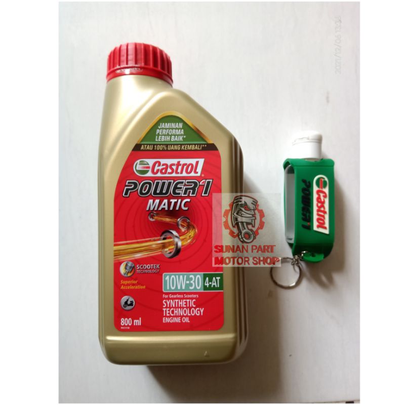 Oli Motor Castrol Power 1 Matic SAE 10W-30 800ml Synthetic Technology (1000% Asli)