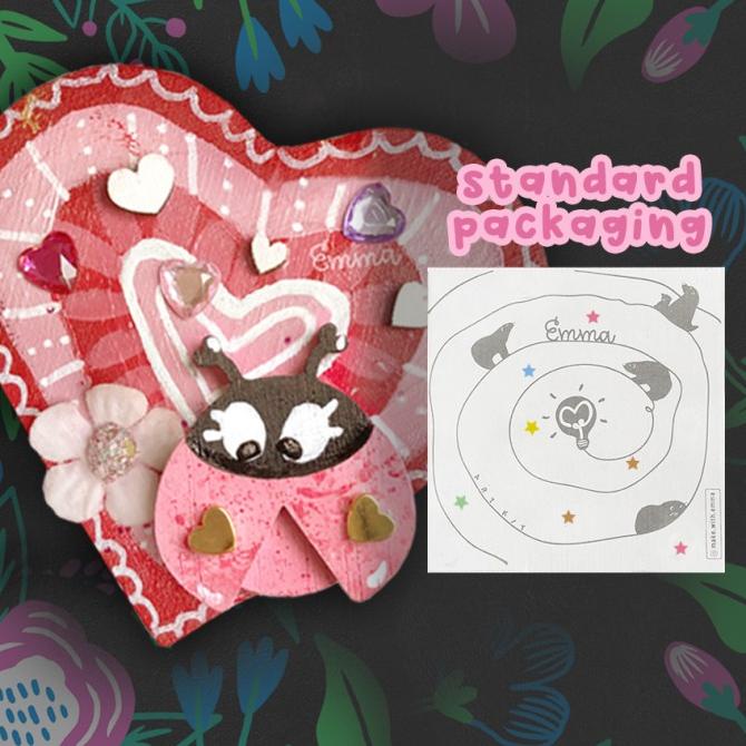 

Emma Art Kit: Lovey-Dovey Ladybug Heart Box Bonus White Marker! Diy
