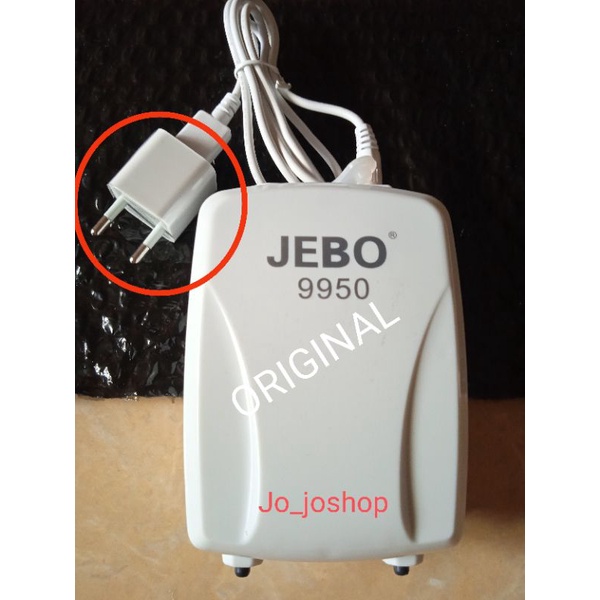 Air pump / Pompa udara Aquarium Jebo 9950 AC/DC Dual Use USB Charger Original