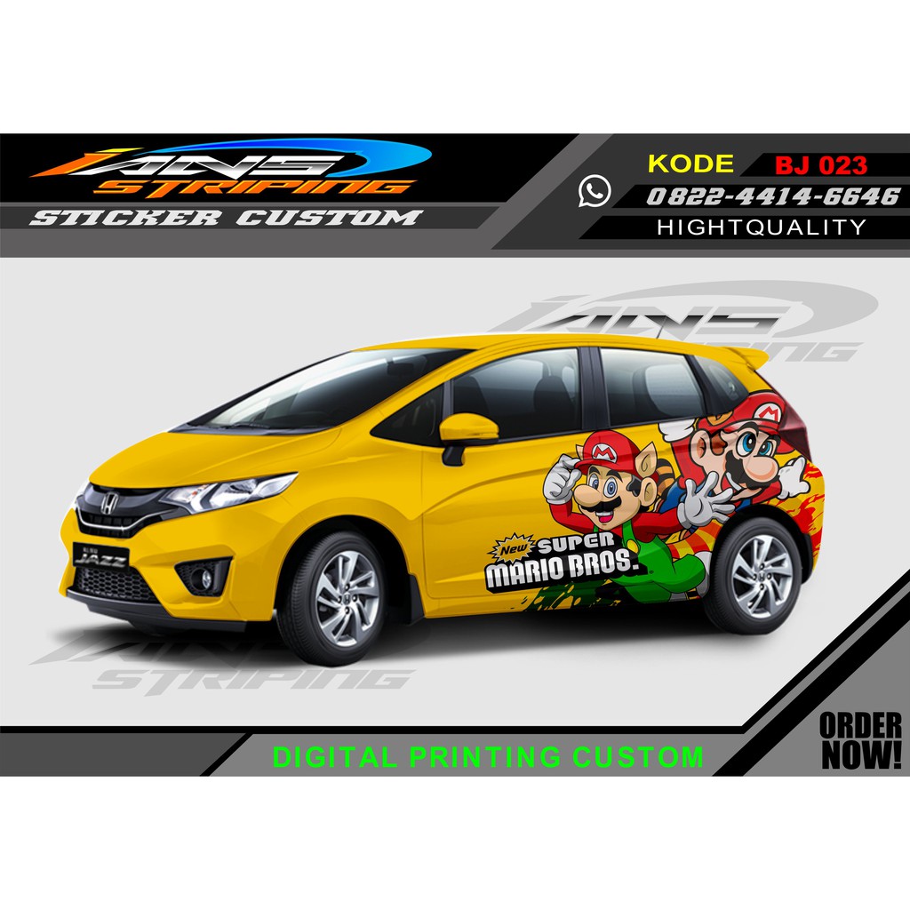 DECAL STICKER MOBIL HONDA JAZZ