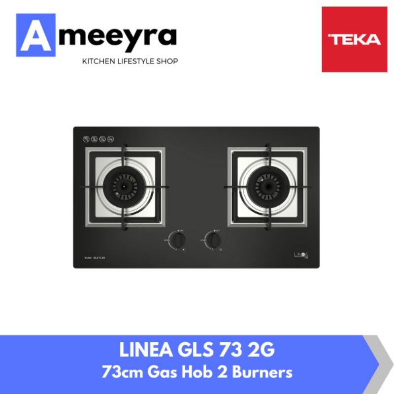 Jual Kompor Tanam Gas/Built In Glass Gas Hob Linea By Teka GLS 73 2G Free Ongkir Area