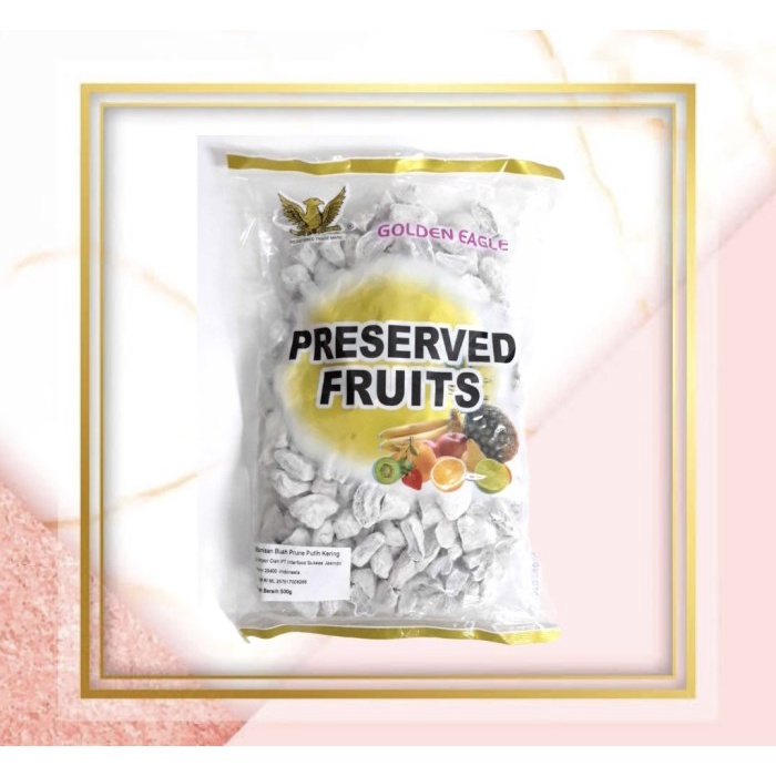 

Buah Kering - Preserved Fruits Golden Eagle / Manisan Buah Plum Putih Kering 500 Gra