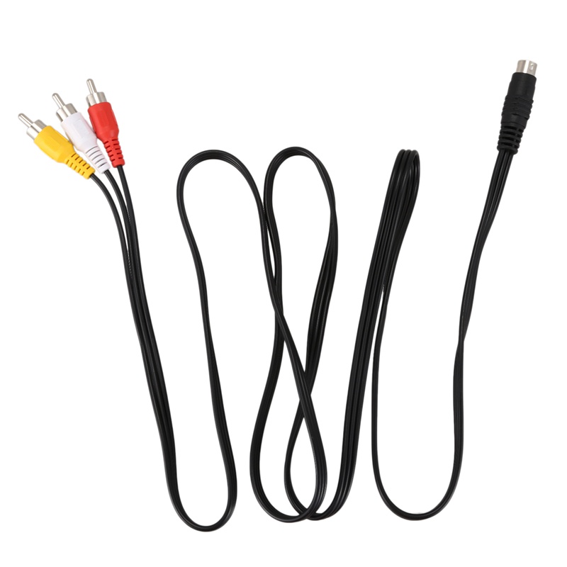 1.5M 4.9ft 3 RCA Male to 4 Pin S-Video Male TV PC Conversion Cable