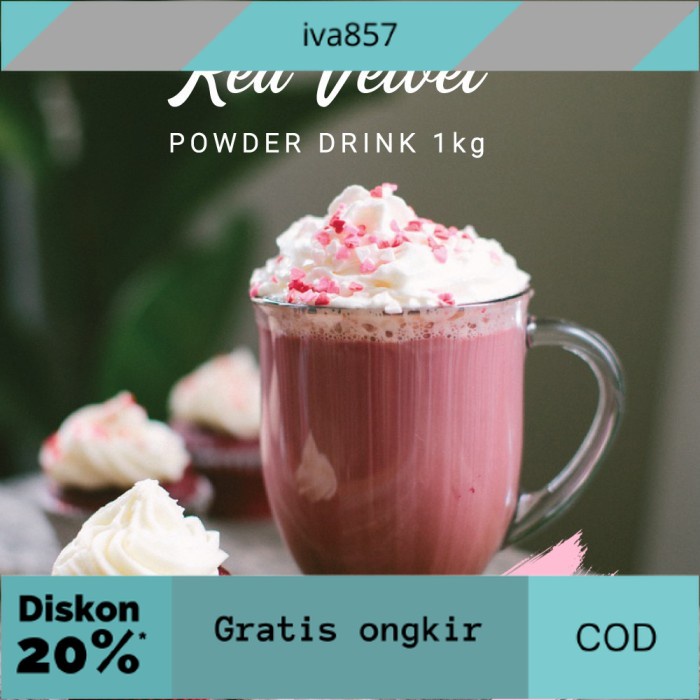 

PROMO Red Velvet Powder 1 Kg / Bubuk Red Velvet 1 Kg / Redvelvet 1000 gram GRATIS ONGKIR