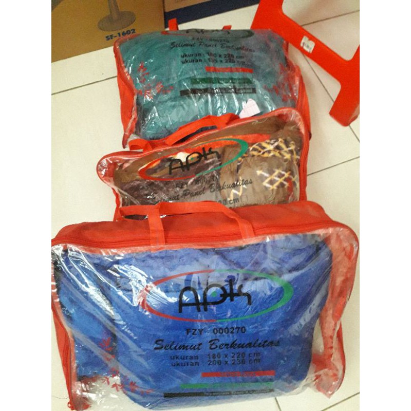 selimut apk berkualitas lembut 180x210cm