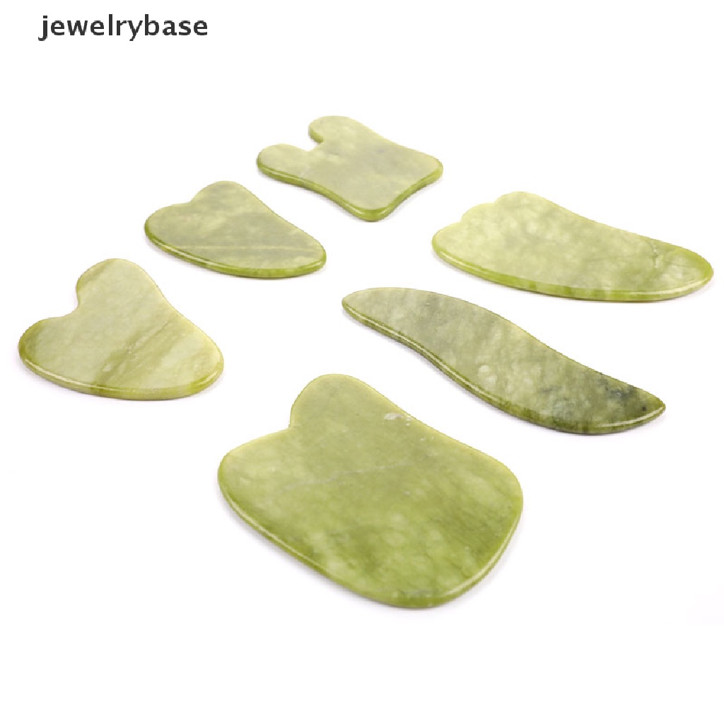 (jewelrybase) Plat Giok Gua Sha Alami Untuk Pijat Wajah