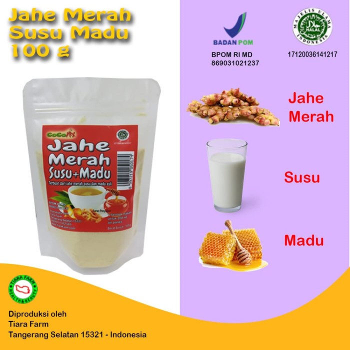 

Jahe Merah Susu + Madu 100 g (Gogomix Tiara Farm) (BERKUALITAS)