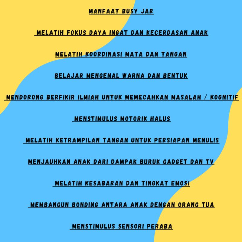 Mainan Edukasi Busy Jar 8 in 1 Montessori Sensory Play Anak Balita Termurah Terlengkap