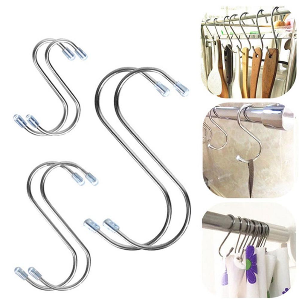 [Elegan] S Hooks Stainless Steel Gantungan Baju Besi Bentuk S Gantung