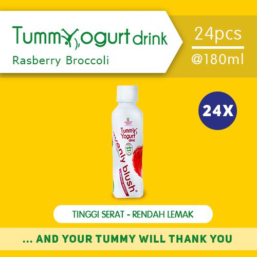 

Heavenly Blush Tummy Yogurt Drink Raspberry Broccoli [24 X 180 Ml]