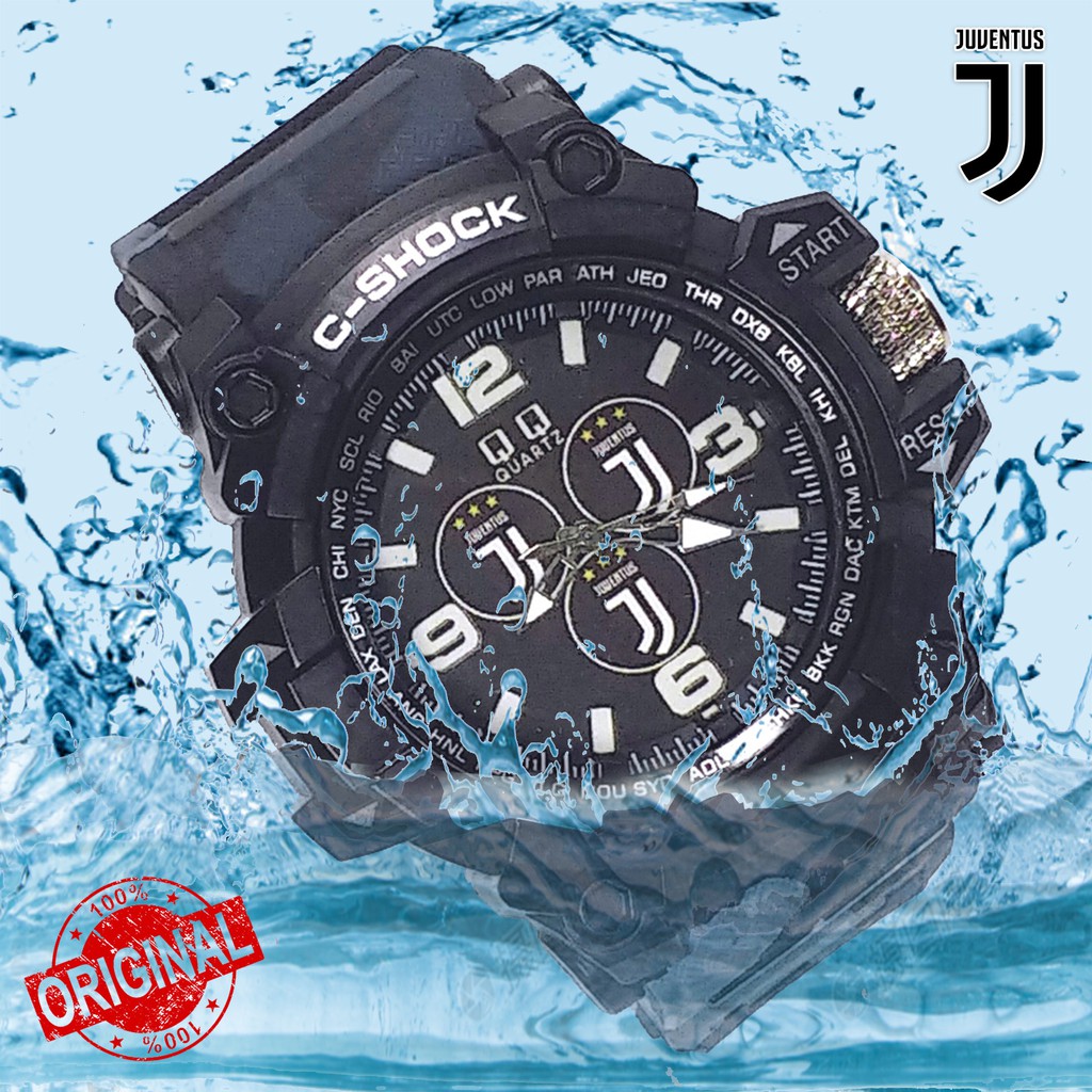 [SPECIAL EDITION] Jam Tangan Juventus Tali Hitam Army