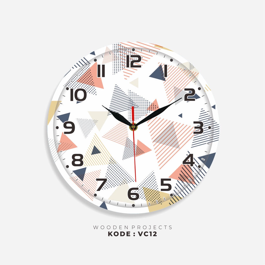 Wooden Projects Jam dinding Kamar rumah Hiasan Dinding Dekorasi Wall Decor Nordic unik pajangan - VC12