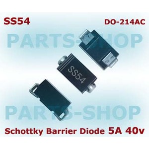 SMD Dioda SS54 5A 40V Dioda Schottky Barrier 5 A 40 V DO-214AC SMA