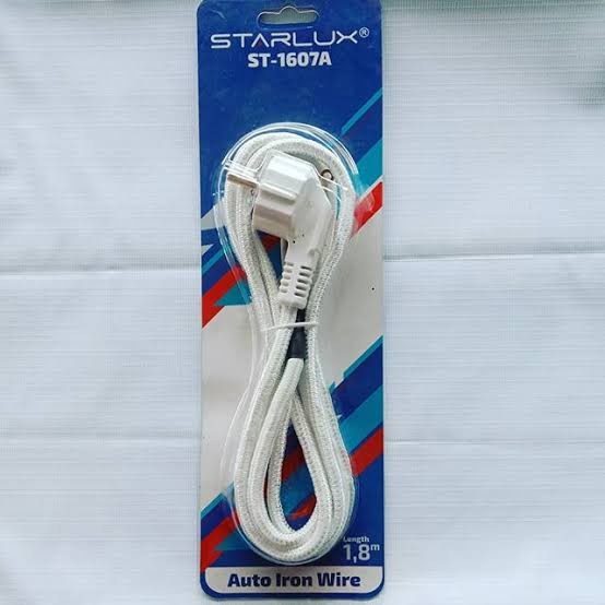 COD Kabel Setrika Starlux Arde 3 Kabel 1.8 Meter | Kabel Gepeng Stralux 2 Kabel Colokan Arde 3 Kabel1.8 Meter