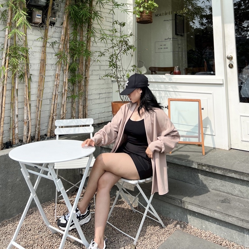 ESSI Dara Outer - outer wanita / blazer wanita / cardigan wanita-Cream