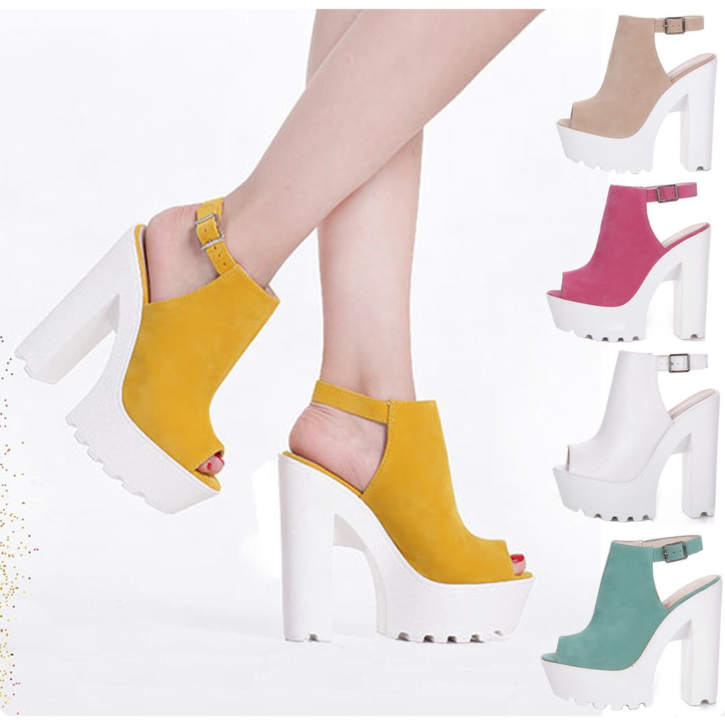 peep toe platform sandals