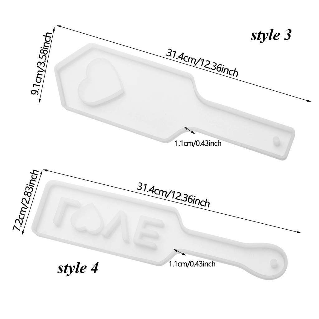 R-flower Paddle Silicone Mold DIY Tempat Kacamata Tray Kristal Epoxy Resin Craft Coaster Mould