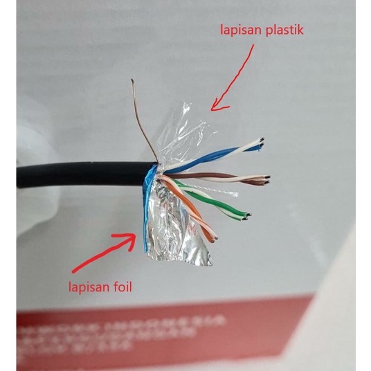 Outdoor Kabel LAN Vascolink FTP Cat.5e CCA 305m Black | Kabel Ethernet cat5e 305 meter