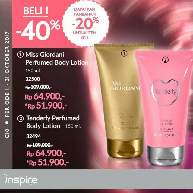 Oriflame body lotion