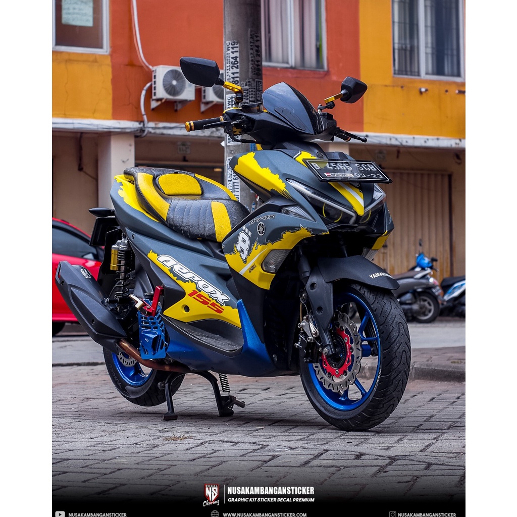 Decal Sticker Variasi Fullbody All New Aerox 155 - Dekal Stiker Aerox New Decal Stiker Motor Aerox