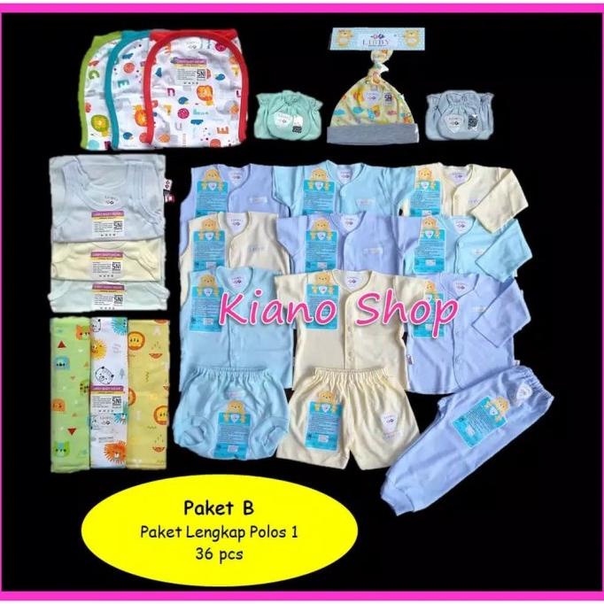 BAJU BAYI, PAKET LENGKAP BAJU BAYI BARU LAHIR LIBBY POLOS,BEDONG,POPOK DFDF315252