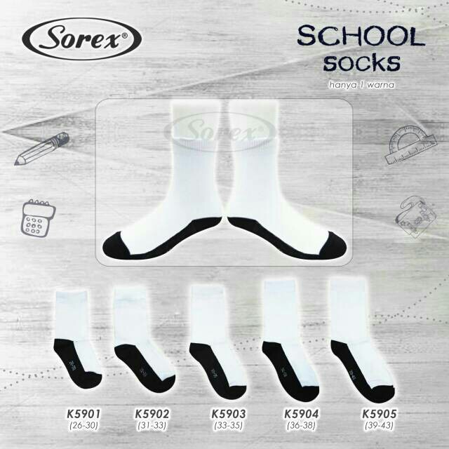 Sorex Kaus Kaki Anak Sekolah - Kaos Kaki Putih Anak Sekolah - Good Quality