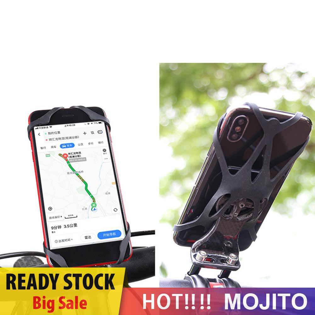 Mount Holder Hp Bahan Silikon Anti Slip Untuk Stang Motor