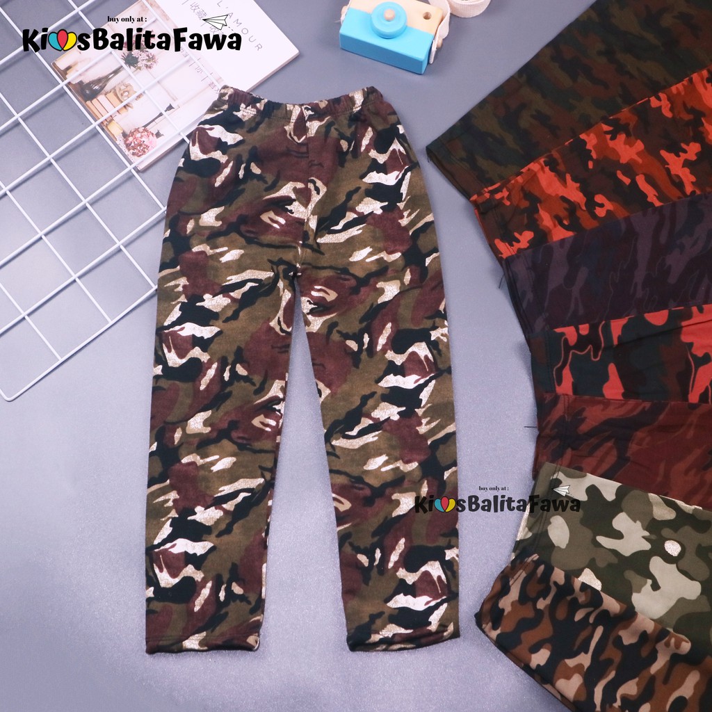 ARMY Pants uk 10-12 Tahun / Legging Anak Panjang Laki Perempuan ABRI Celana Bawahan Murah Leging