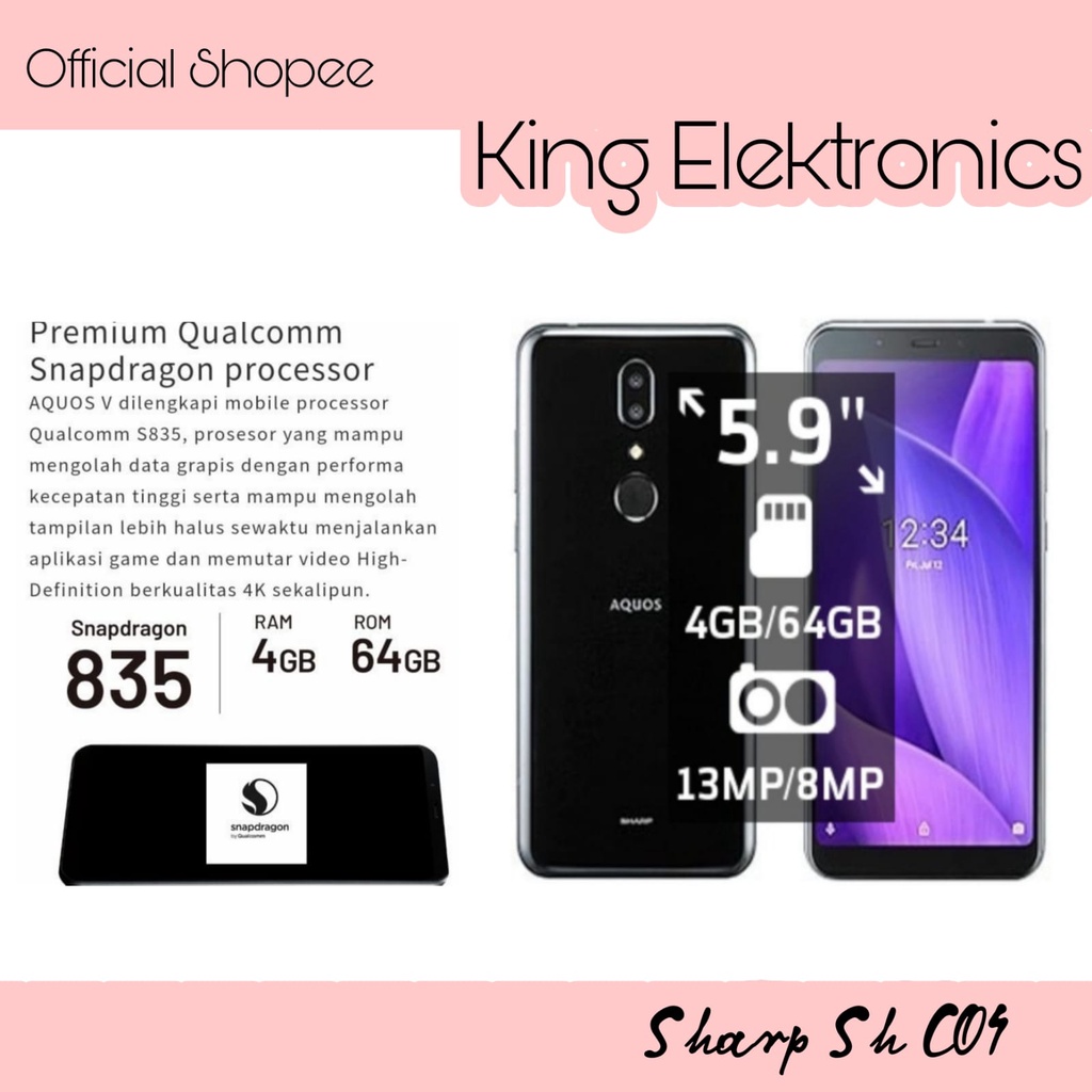 SMARTPHONE SHARP AQUOS V6 NFC ready PLUS (SH-C04)