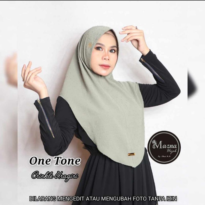 HIJAB CRINCLE ONE TONE ORI MAZNA