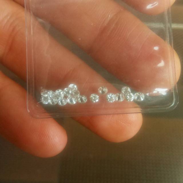 Natural Diamond, berlian banjar, Intan Asli, ukuran Gugur 20, Original Kualitas bagus